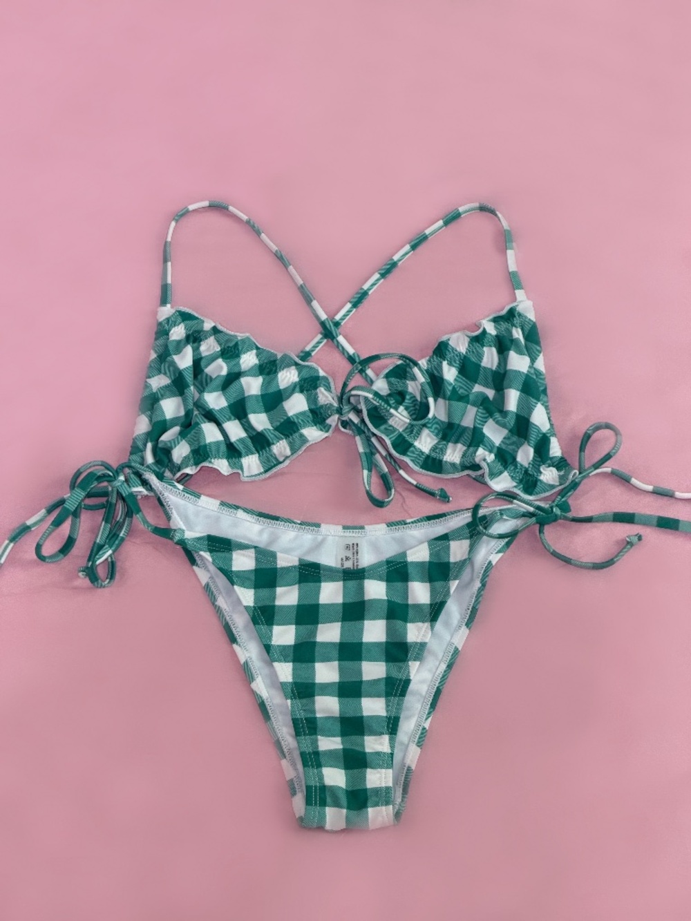 Gingham Bikini Set